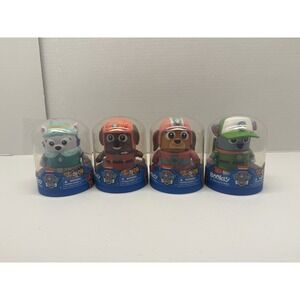 Paw Patrol BOOKSY Mini Books & Figures. Lot of 4, Everest, Zuma, Rocky & Skye